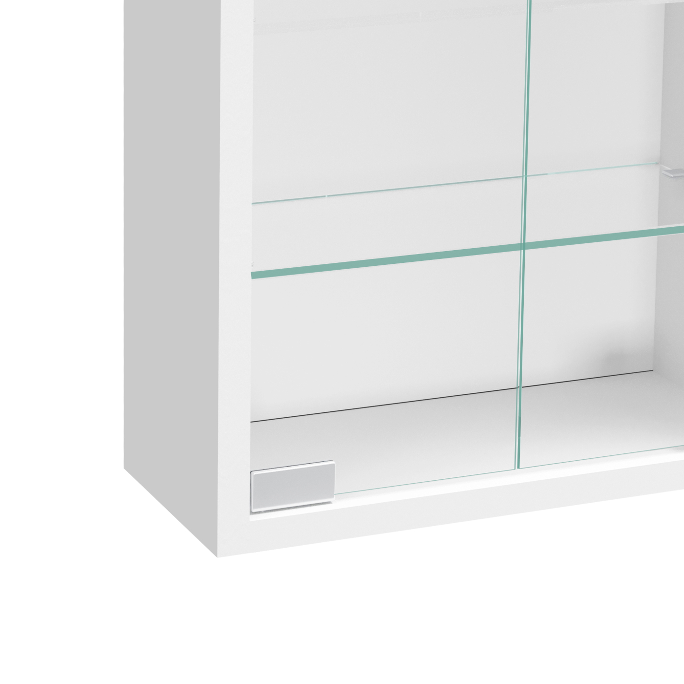 VDD – Vitrine – Vitrine mit Glas – Vitrine mit LED-Beleuchtung – Vitrine – 40 x 12 x 60 cm – weiß - VDD World DE VDD – Vitrine – Vitrine mit Glas – Vitrine mit LED-Beleuchtung – Vitrine – 40 x 12 x 60 cm – weiß - VDD World DE