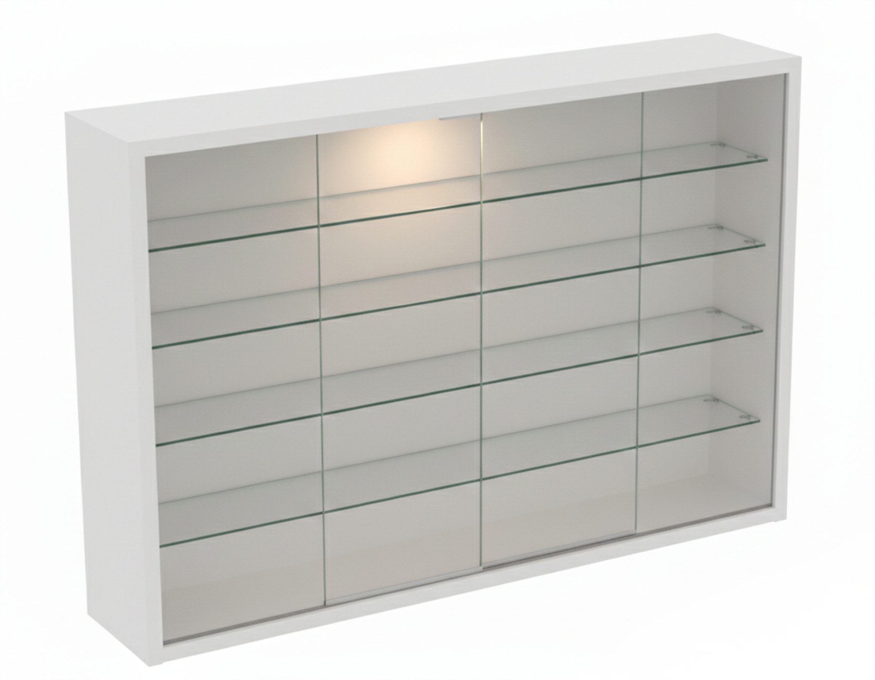 VDD – Vitrine – Vitrine mit Glas – Vitrine mit LED-Beleuchtung – Vitrine – 75 x 14 x 55 cm – weiß - VDD World DE VDD – Vitrine – Vitrine mit Glas – Vitrine mit LED-Beleuchtung – Vitrine – 75 x 14 x 55 cm – weiß - VDD World DE