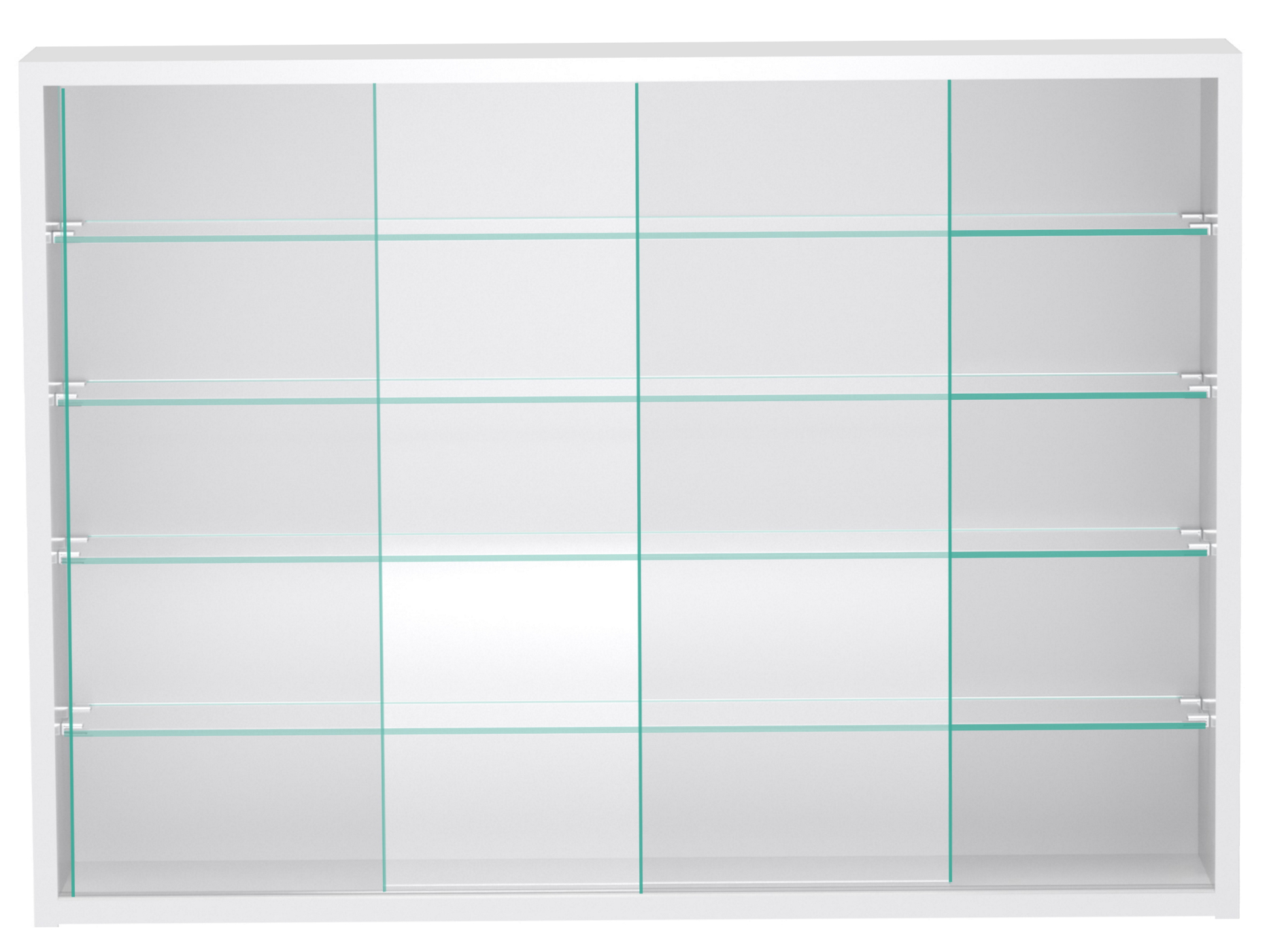 VDD – Vitrine – Vitrine mit Glas – Vitrine mit LED-Beleuchtung – Vitrine – 75 x 14 x 55 cm – weiß - VDD World DE VDD – Vitrine – Vitrine mit Glas – Vitrine mit LED-Beleuchtung – Vitrine – 75 x 14 x 55 cm – weiß - VDD World DE