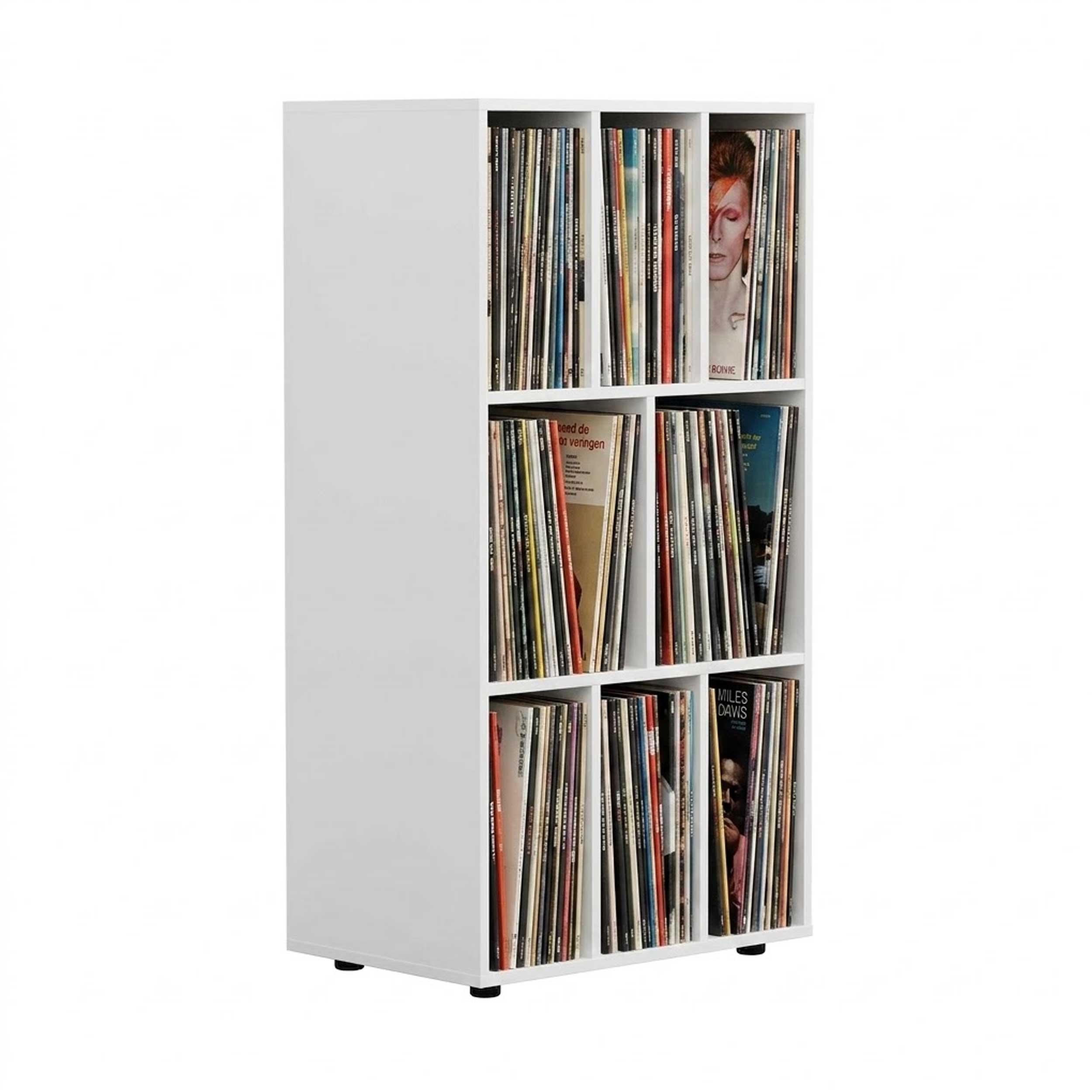 LP-Schallplattenschrank - Plattenschrank - Aufbewahrungsregal - Plattenregal - Bücherregal – Weiß
