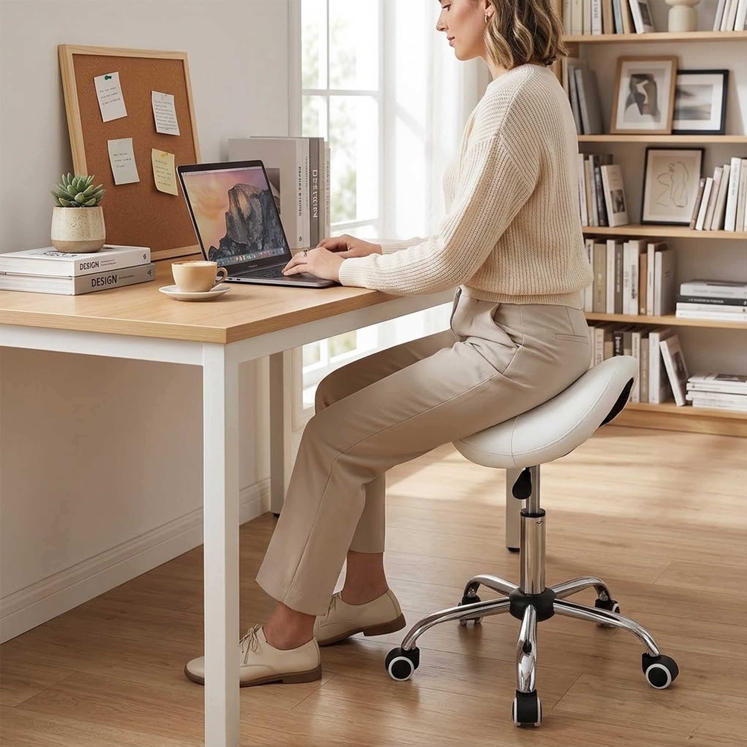 Sattelhocker ergonomisch - Friseurhocker - Arbeitshocker - Hocker - höhenverstellbar - VDD World DE Sattelhocker ergonomisch - Friseurhocker - Arbeitshocker - Hocker - höhenverstellbar - VDD World DE
