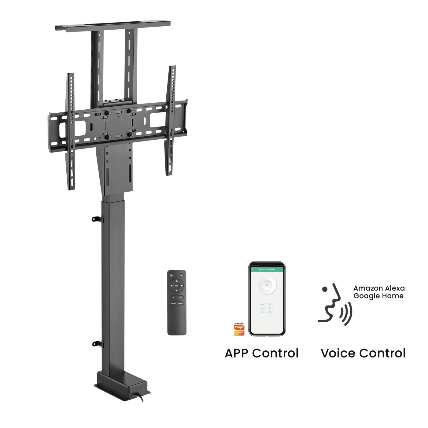 VDD – TV-Lift – TV-Stativ – Elektrischer TV-Ständer – 37–80 Zoll - VDD World DE VDD – TV-Lift – TV-Stativ – Elektrischer TV-Ständer – 37–80 Zoll - VDD World DE