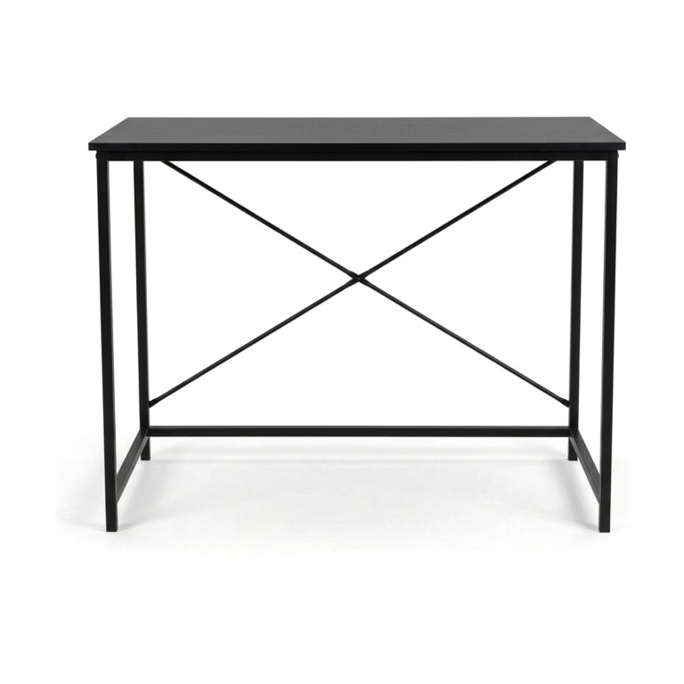 VDD – Schreibtisch – Vintage Schwarz – Schreibtisch – Computertisch – Laptoptisch – Schreibtisch Schwarz – Computerschreibtisch – 100 x 45 x 75 cm