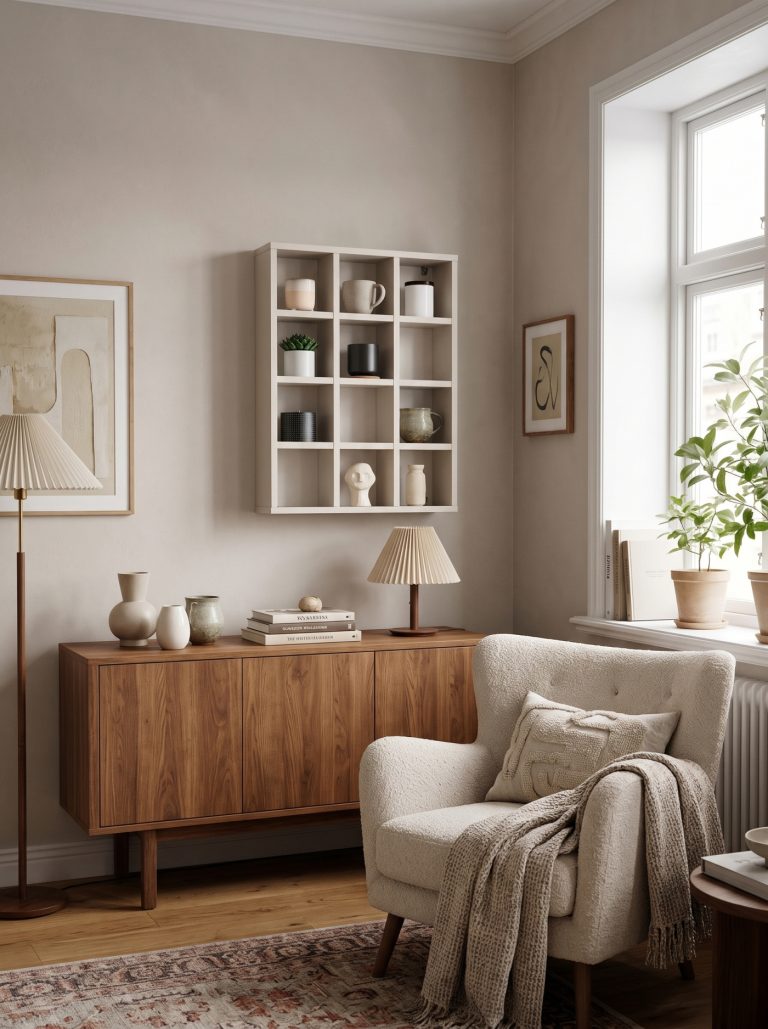 VDD – Wandschrank mit 12 Fächern – Cashmere – Dänische Qualität – 45,5 x 10,1 x 59,5 cm - alternatives Bild